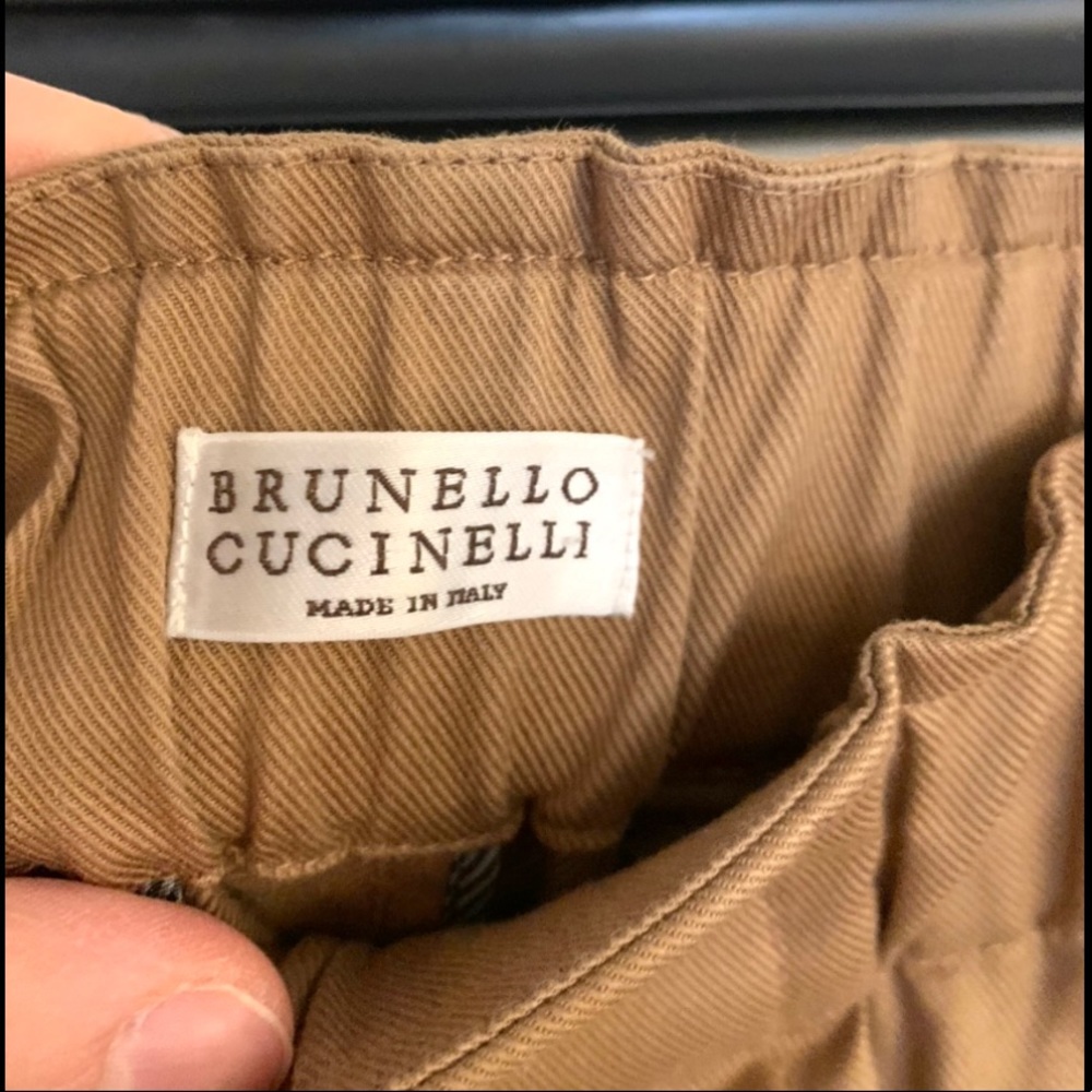 Brunello cucinelli size 8 brown wool pants - Picture 4 of 7